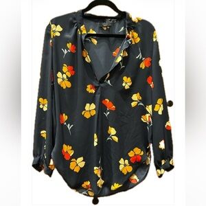 VICI Collection Vibrant Floral Blouse. Size Small